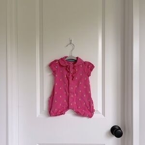🍍Magnetic Me Pink Pineapple Cotton Shortie Romper